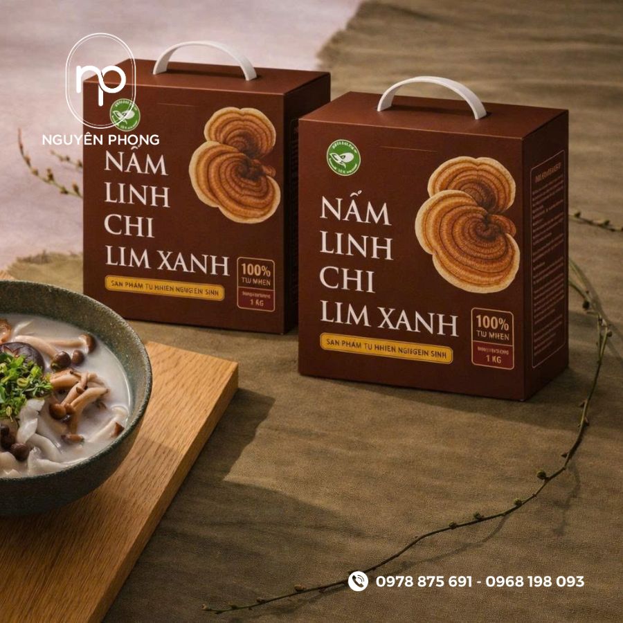 In hộp giấy đựng linh chi